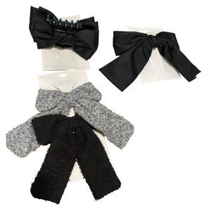 Set Of 4 Womens Hair Accessories By Full Tilt - Bow Barrettes Claw Clips